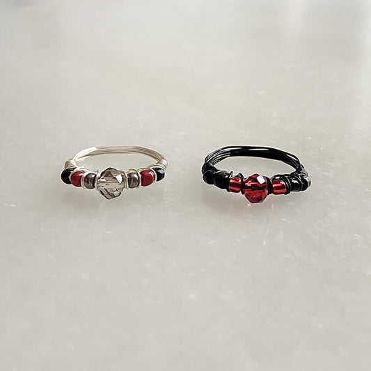 black widow & the winter soldier rings