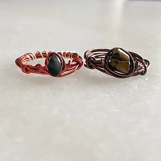 rocket & groot rings