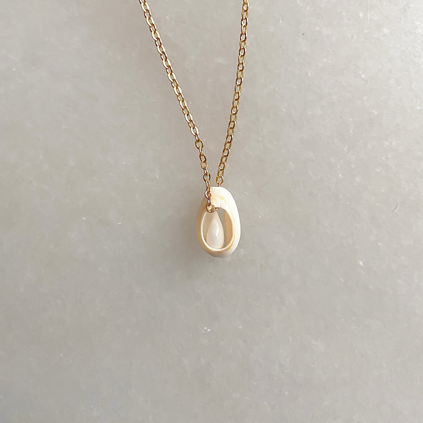 kildare island "boneyard" beach cowrie necklace