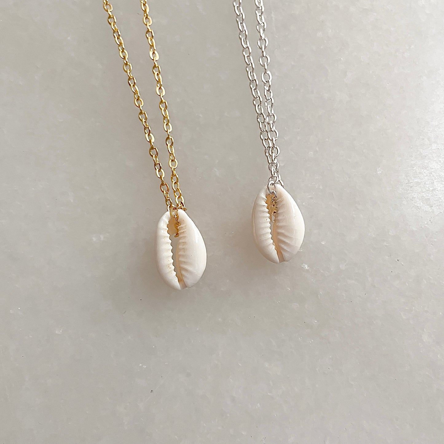kildare island "boneyard" beach cowrie necklace