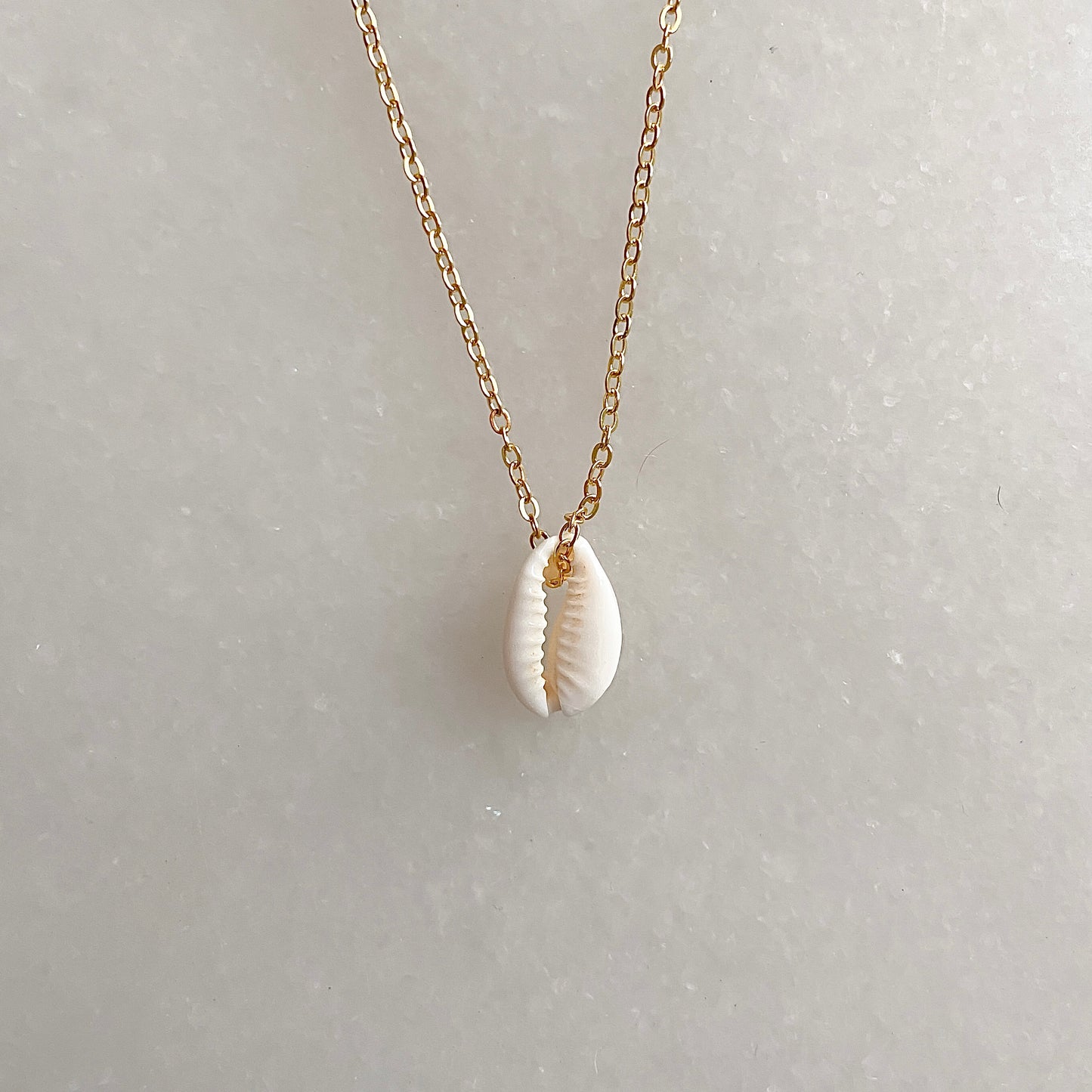 kildare island "boneyard" beach cowrie necklace