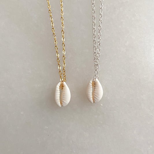 kildare island "boneyard" beach cowrie necklace